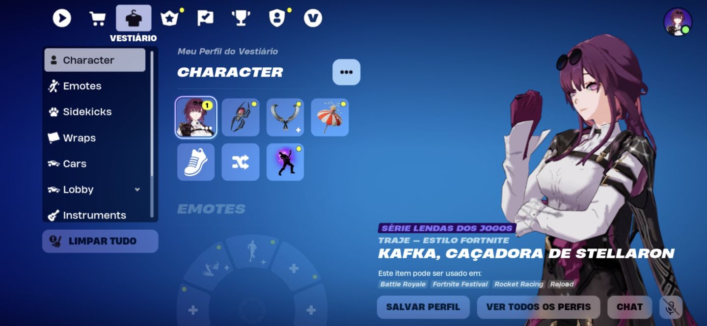 CONTA FORTNITE COM KAFKA + CONTA BRINDE SURPRESA!