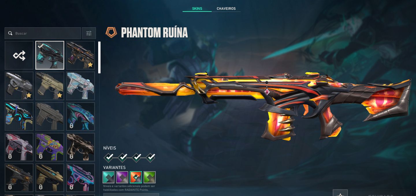 Conta VAlORANT IMORTAL SKIN DE TUDO