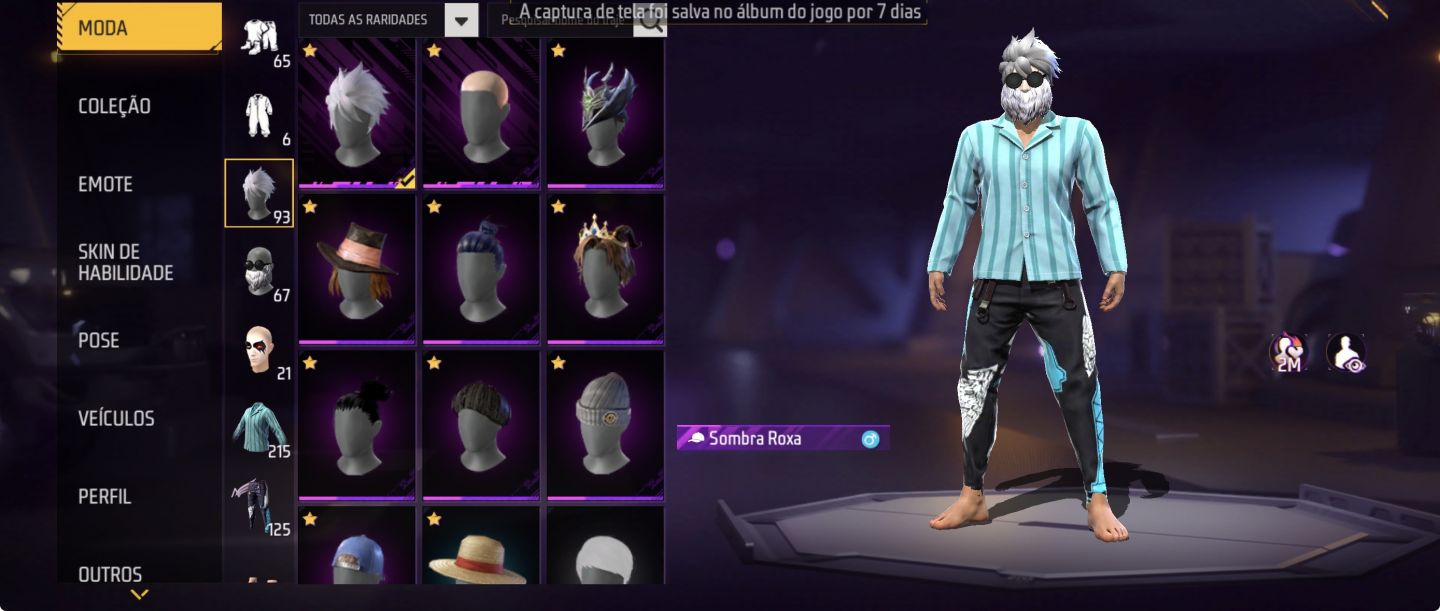 PÉ DESCALÇO+CALÇA ANGELICAL+ONE PUNCH MAN+2 PUNHOS+SKINS DE ANIME CONTA ANTIGA