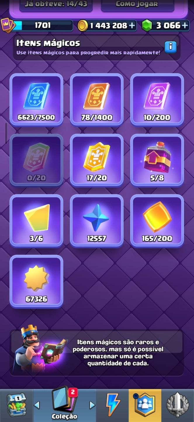 Conta de Clash royale