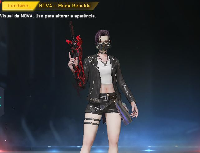 P90 Cristal Hematico + FACA Laminas Duplas - BLOOD STRIKE