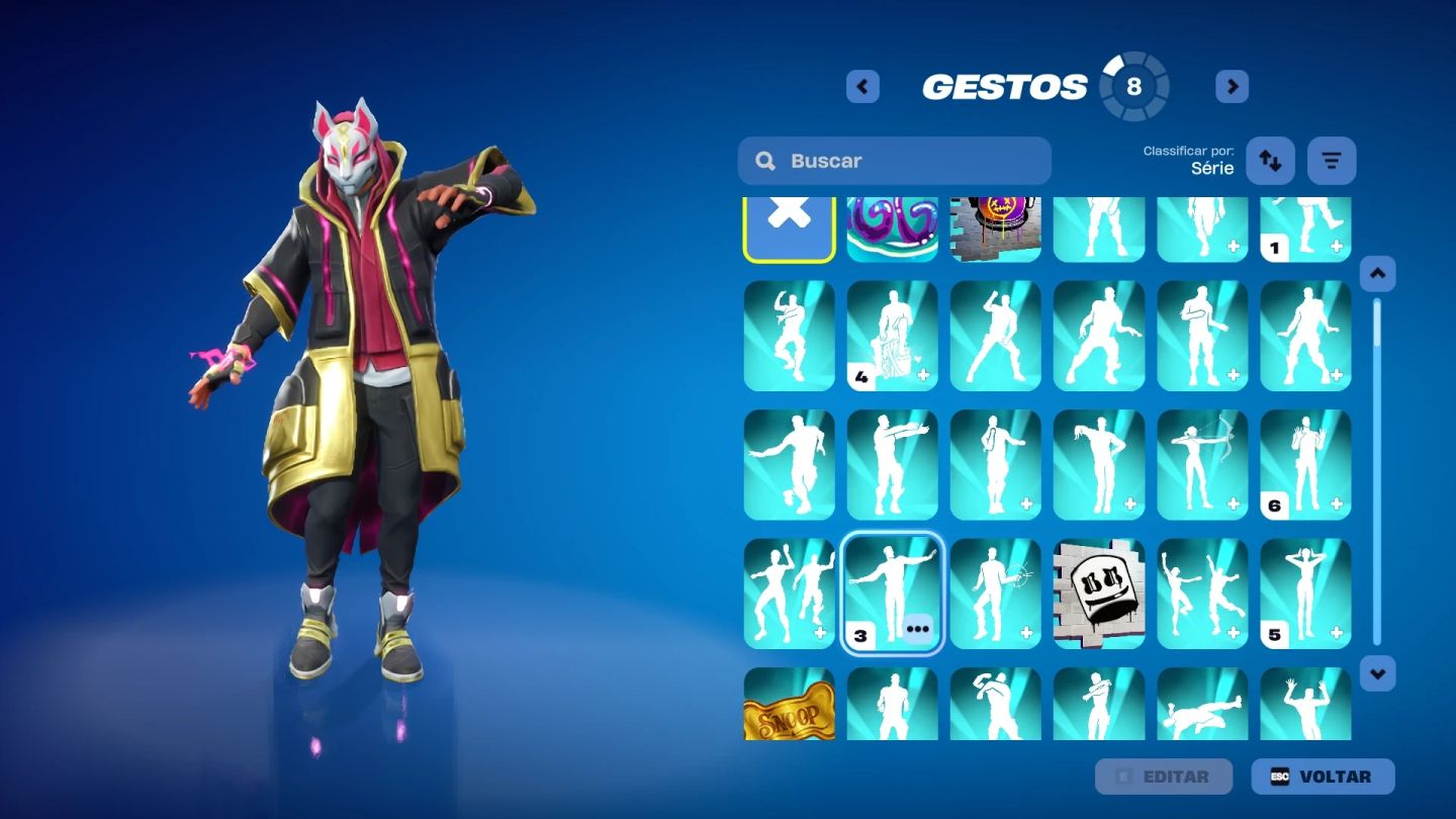 Conta Epic/Fortnite com Travis Scott,Atemporal e mais skins antigas