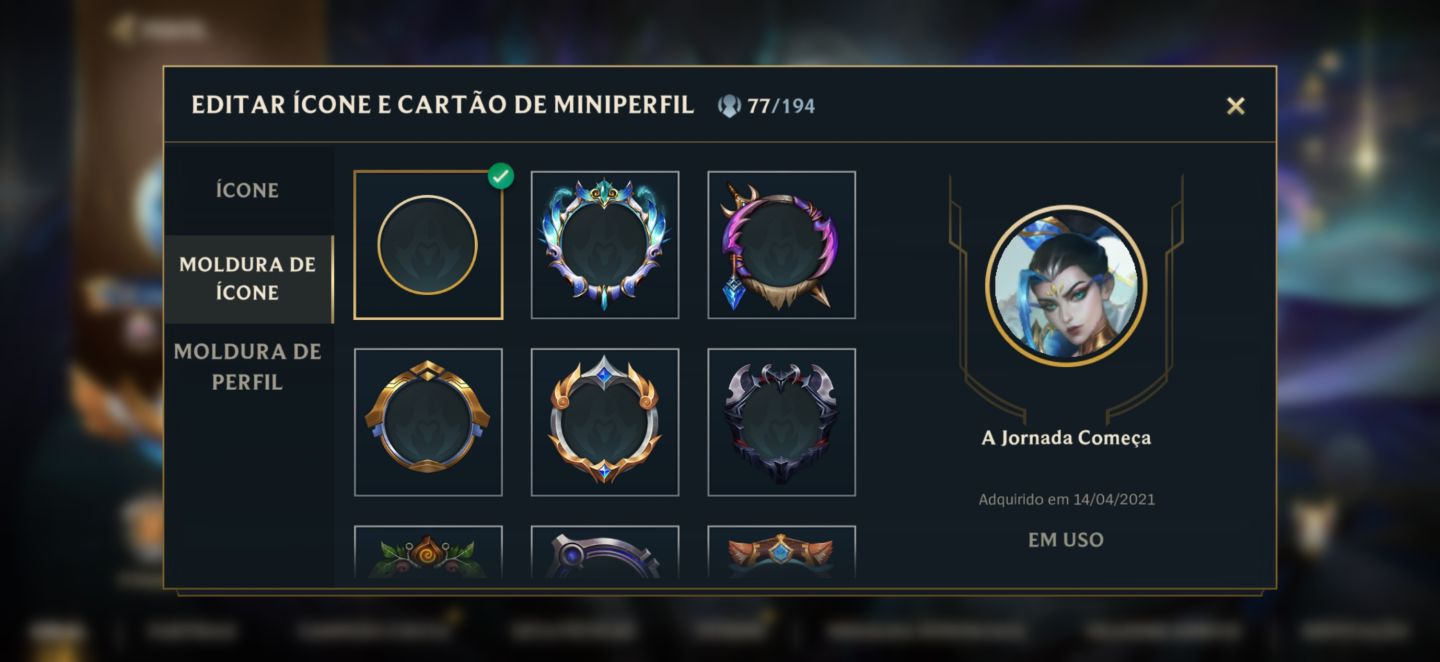 Conta main mid mas com muitas outras skins de outras rotas