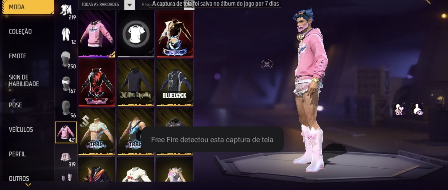 Conta de Free Fire Muito Boa, De Conta de 2017 Muito Boa a venda, Prime 7.