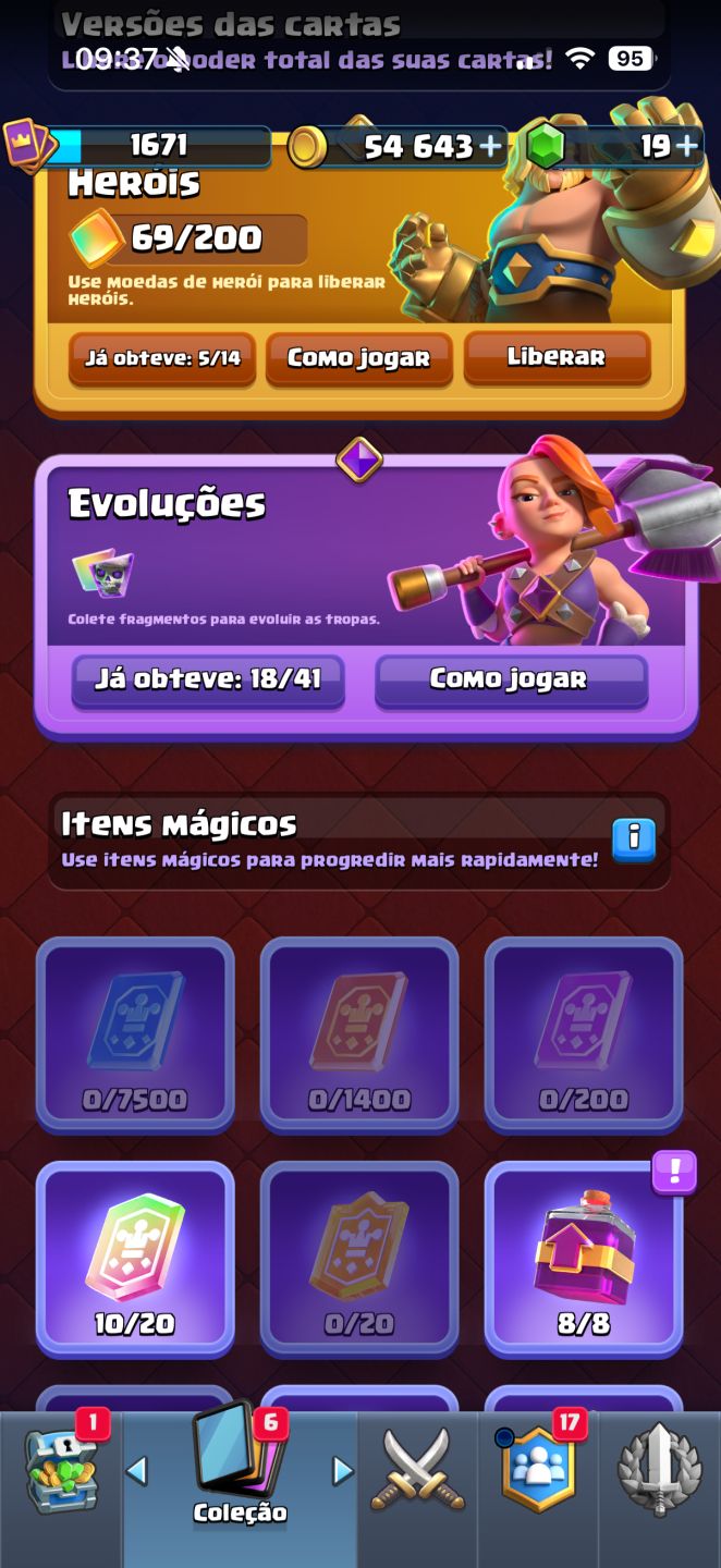 Conta Clash Royale