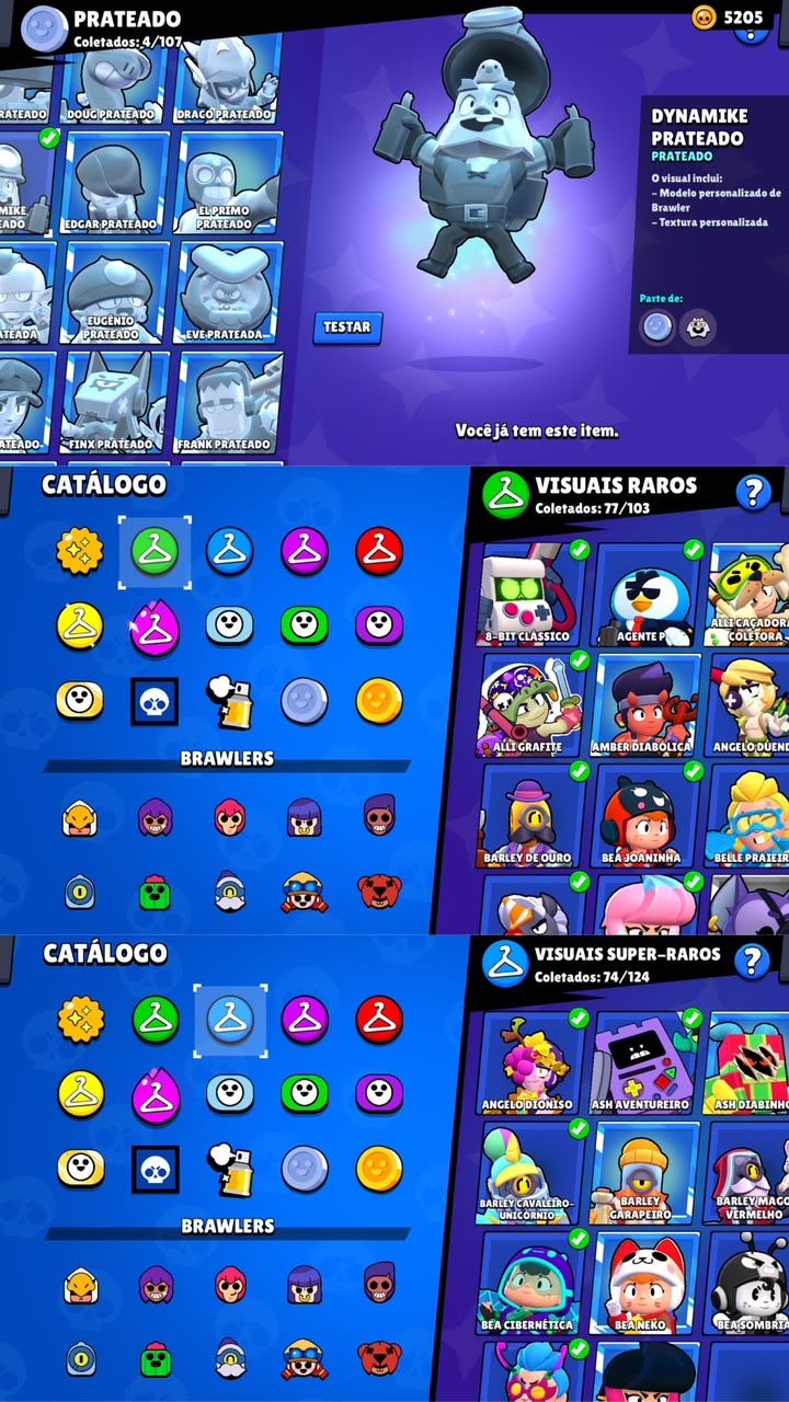 CONTA DE BRAWL STARS 41K DE TROFEUS | 101 BRAWLERS varias skins