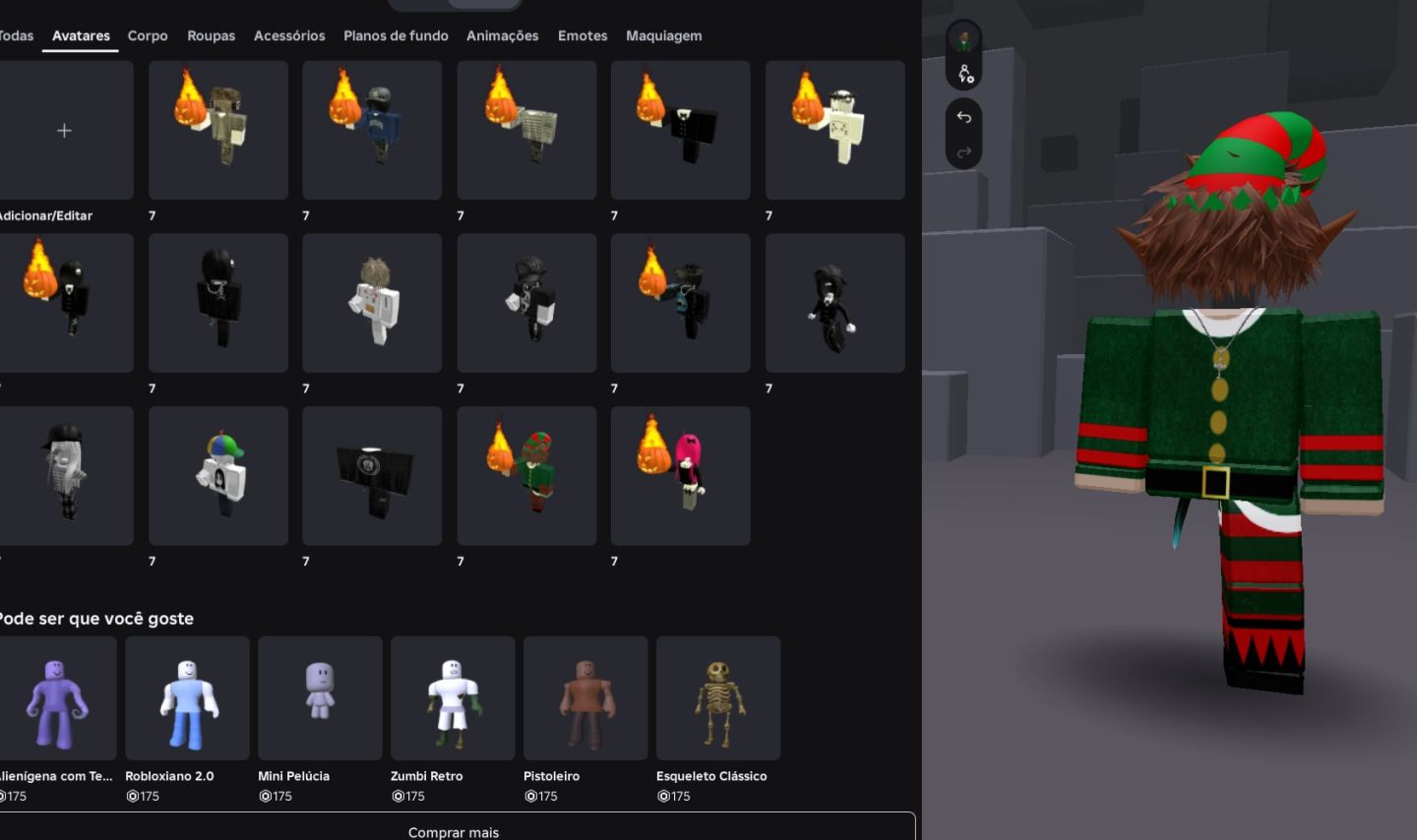 KORBLOX + HEADLESS - 180K+ GASTOS NO PREÇO - SKINS MASC E FEM
