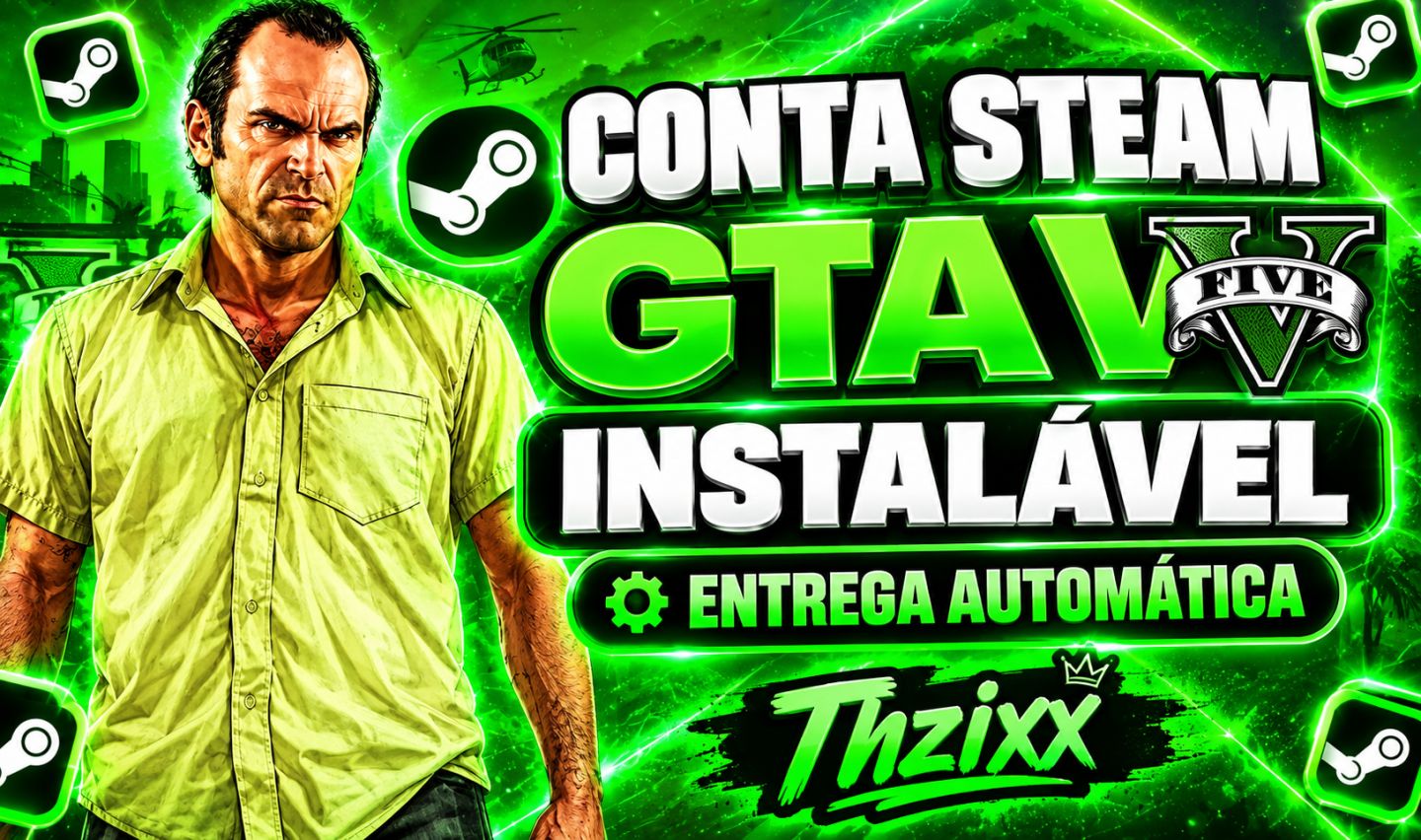 GTA V CONTA COMPARTILHADA STEAM | COMPATÍVEL COM FIVEM (Ler descrição)