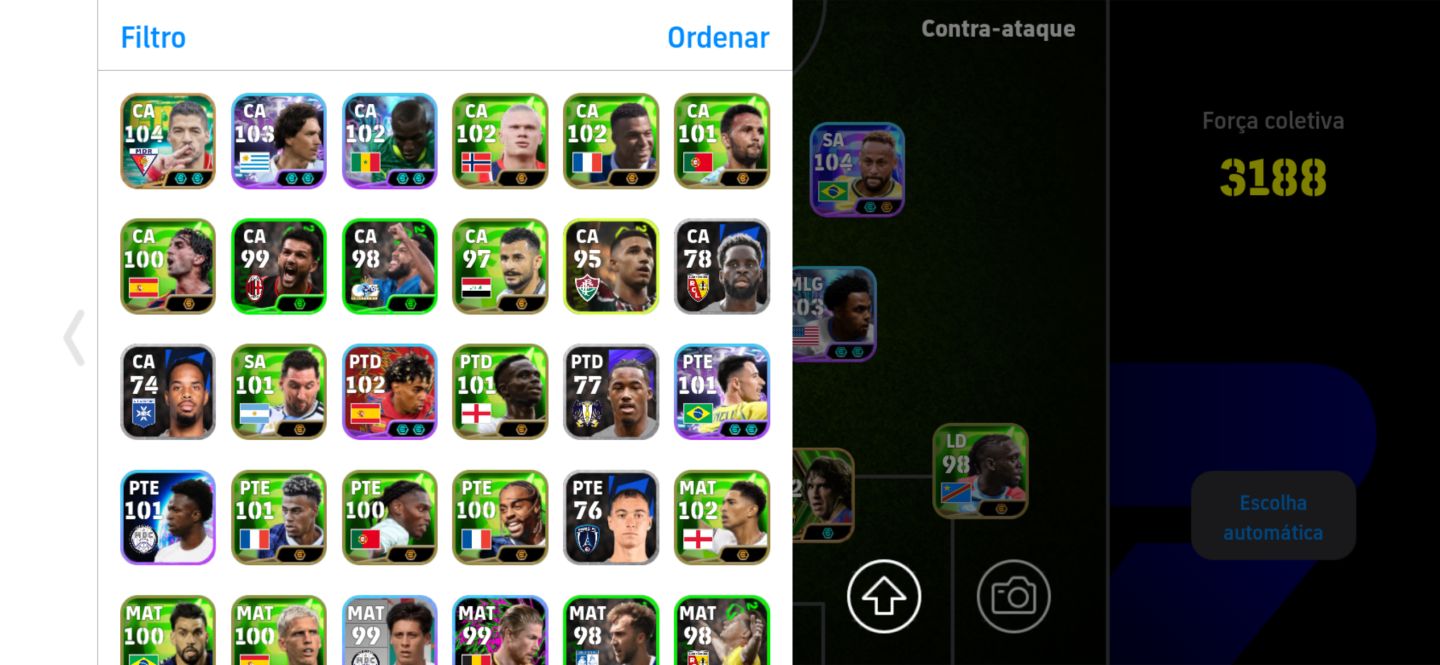 Conta efootball simples