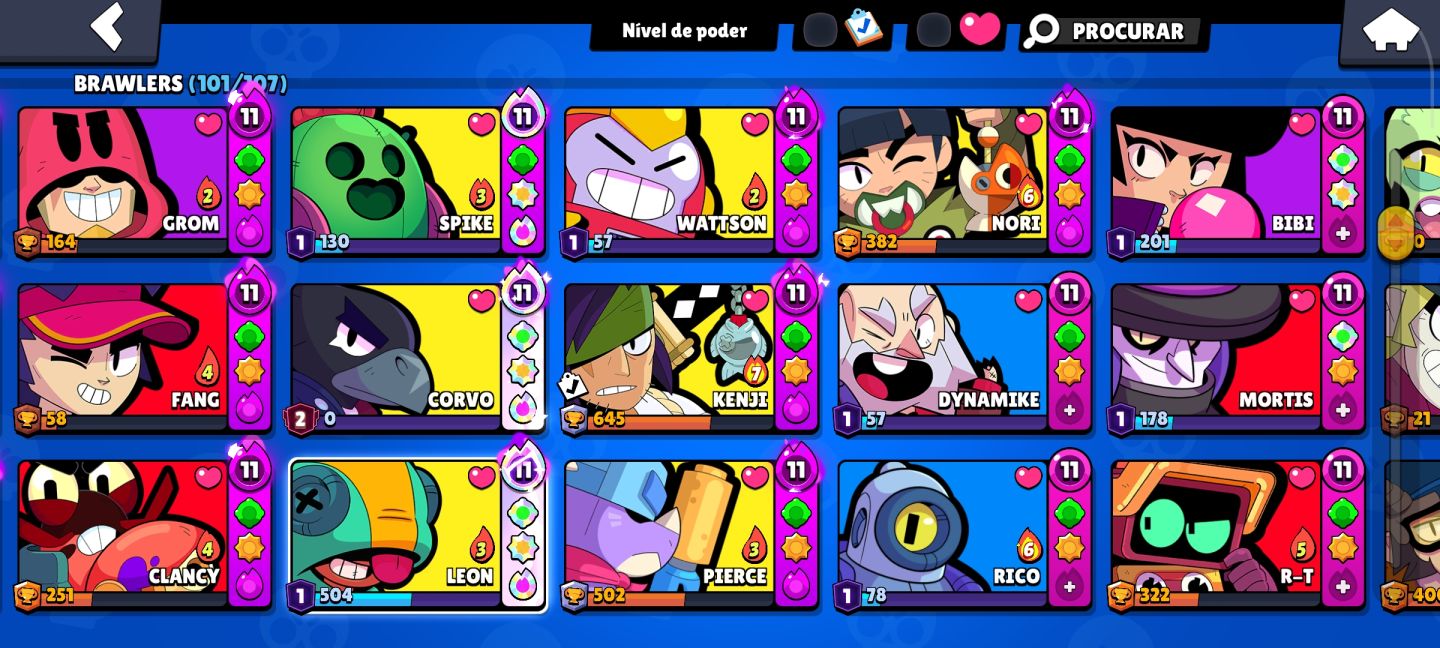 Brawl Stars | 38.000 Troféus | 101 Brawlers | 14 Lendários | 26 Hipercargas | 33