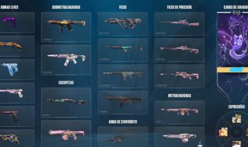 CONTA VALORANT DIVERSAS SKINS ASCENDENTE