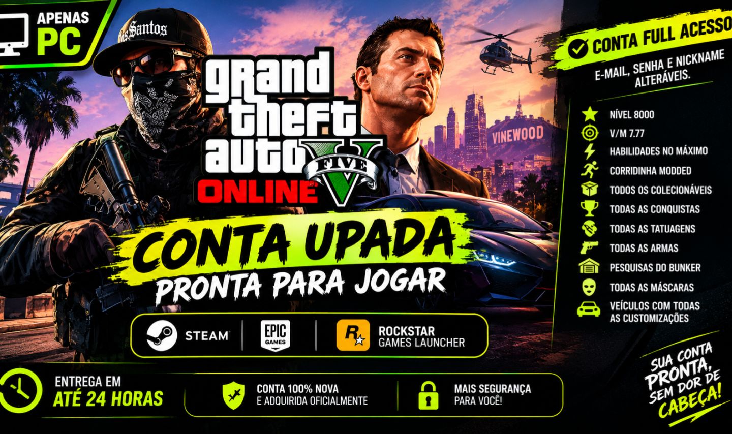 GTA 5 ONLINE PC - CONTAS UPADAS