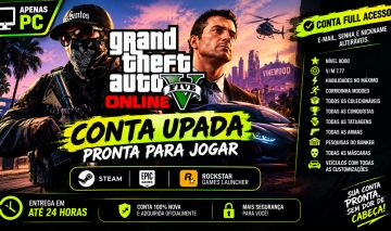 GTA 5 ONLINE PC - CONTAS UPADAS