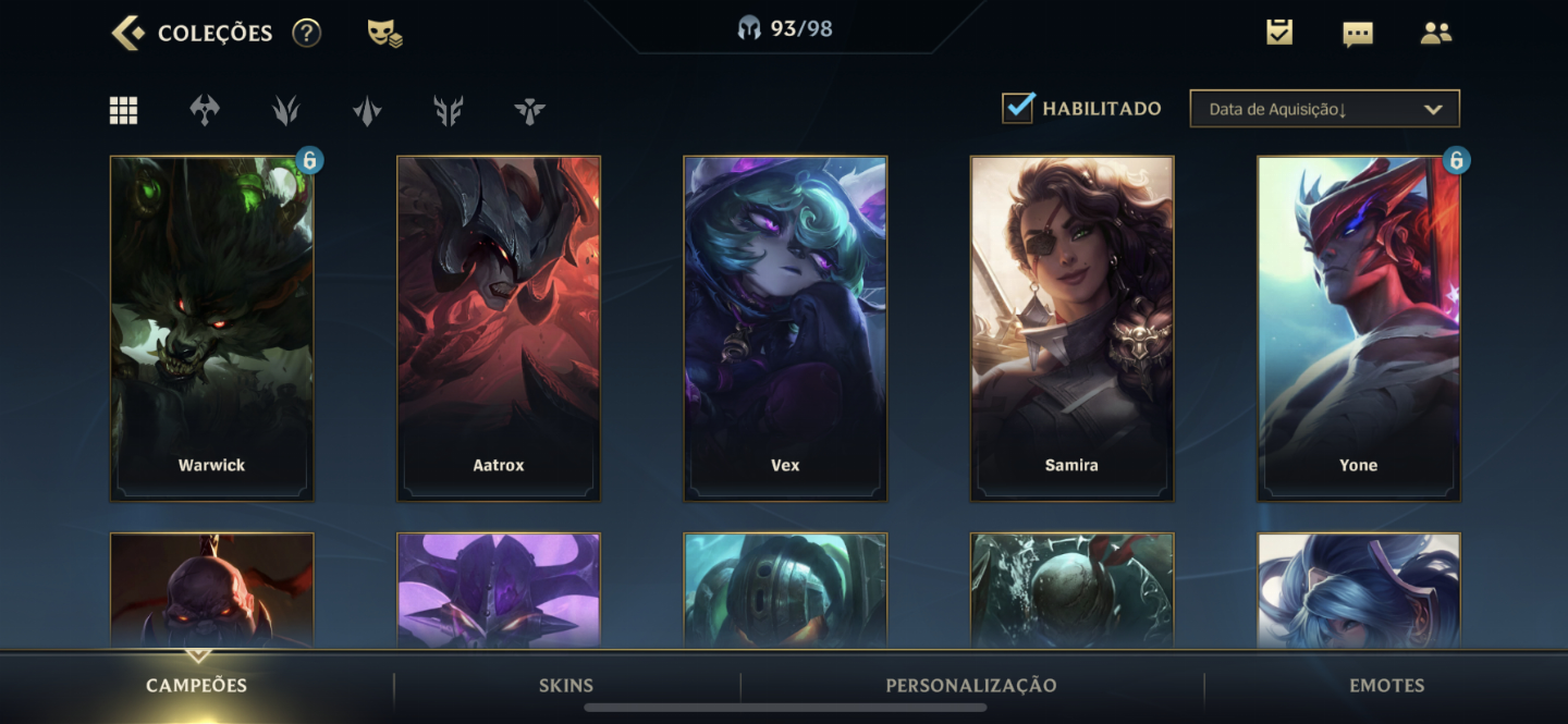 Conta wild rift