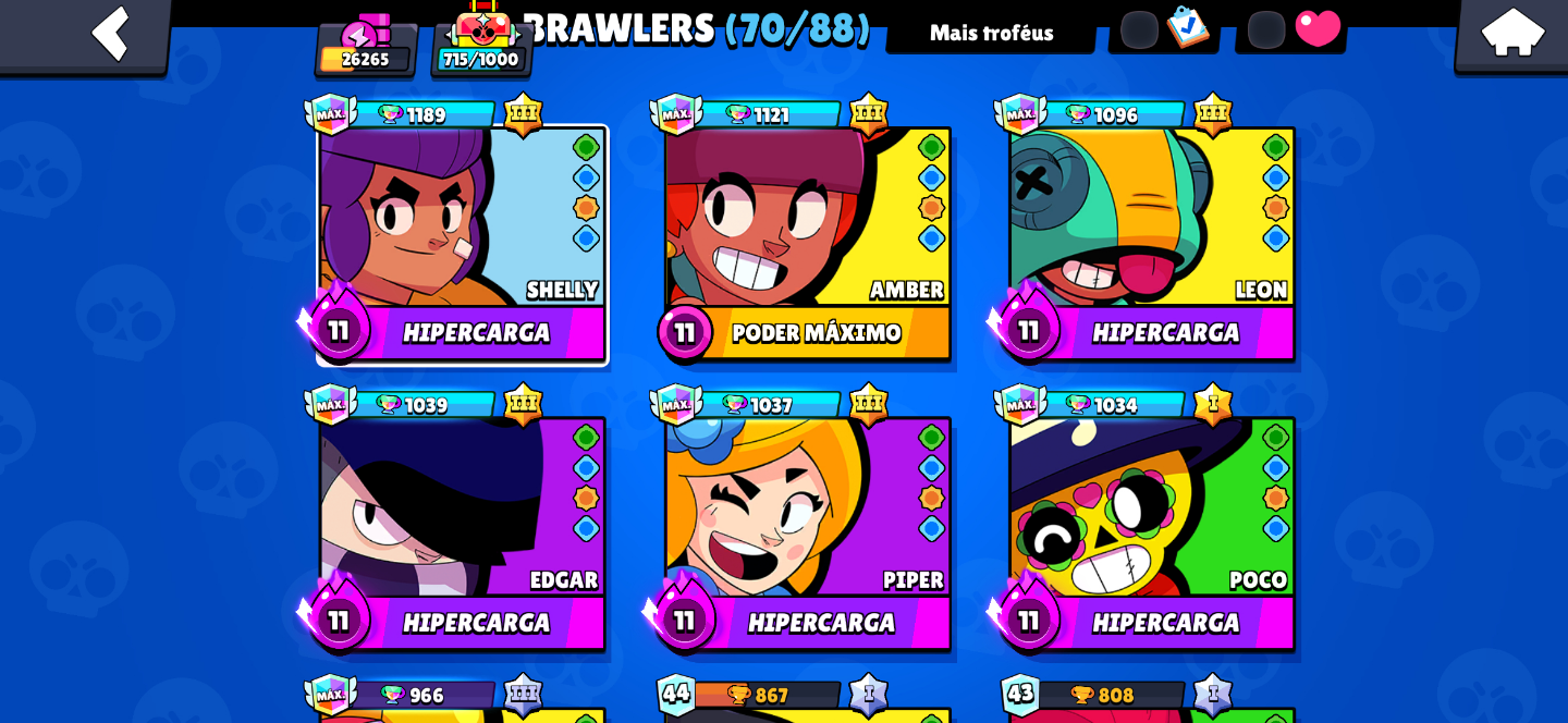 CONTA DO BRAW STARS DE 2019 HEROIS FULL!