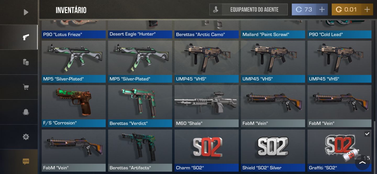 CONTA STANDOFF 2 FAÇA + SKINS