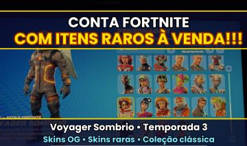 CONTA DE FORTNITE COM SKINS RARAS! PREÇO NEGOCIAVEL!