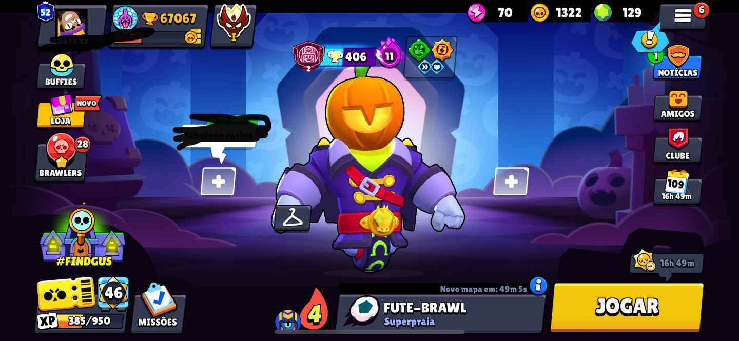 CONTA COM TODOS BRAWLERS LIBERADOS QUASE MESTRE 2 70K TROFEUS