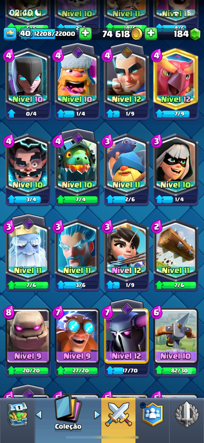 Conta top CLASH ROYALE antiga mais de 10 anos