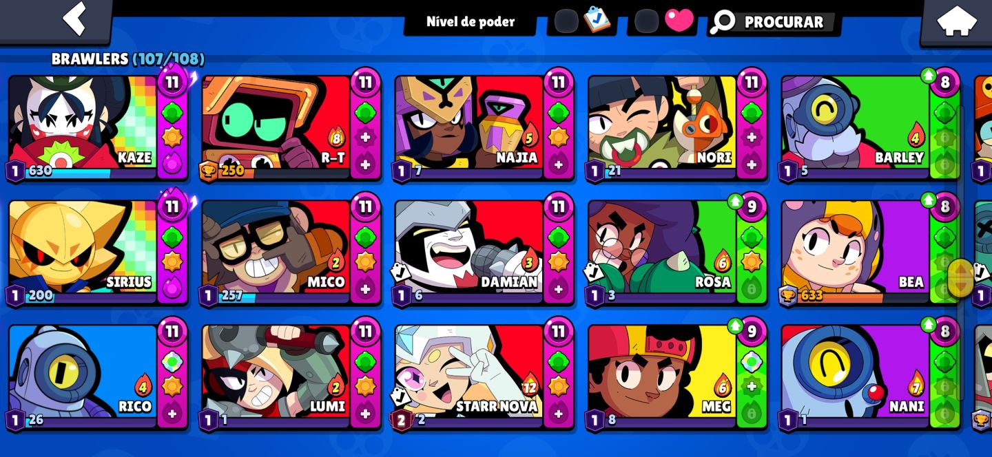 CONTA DE BRAWL STARS 97K DE TROFÉUS MUITO UPADA!