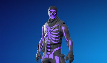 Conta de Fortnite com caveirão roxo