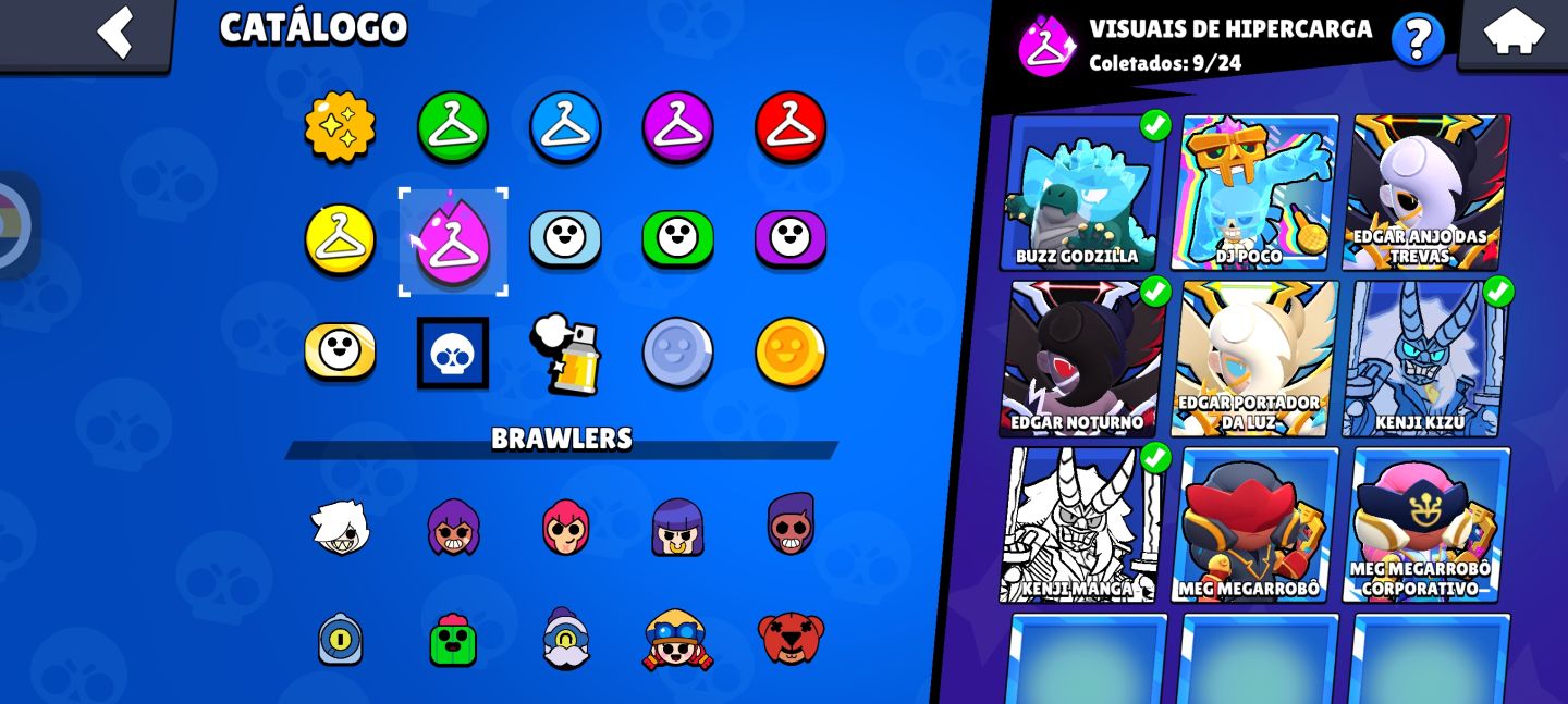 (RARA!)CONTA BRAWL STARS COM 88K, 480 SKINS, 6 ANOS E COSMÉTICOS EXCLUSIVOS