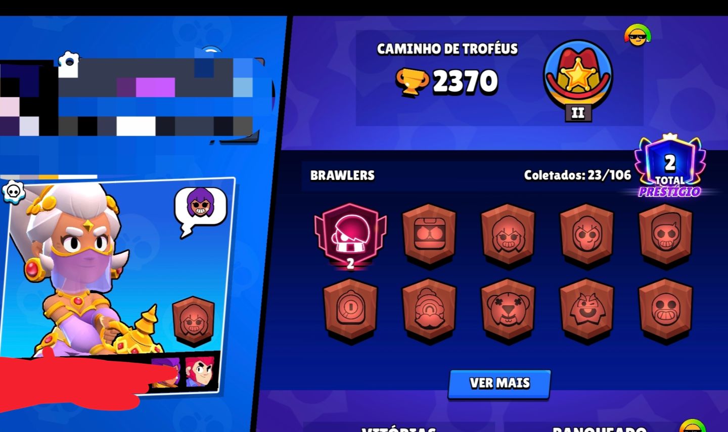 Conta Starter Brawl Stars | Prestigio 2 no Edgar | 2.3k Troféus