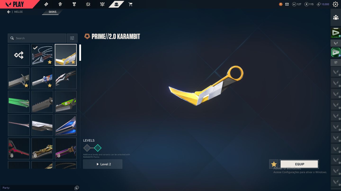 CONTA VALORANT: 3 FACAS, 5 PHANTOMS, 5 VANDAIS, GOLD 3 MAIS DE 1500 GASTOS