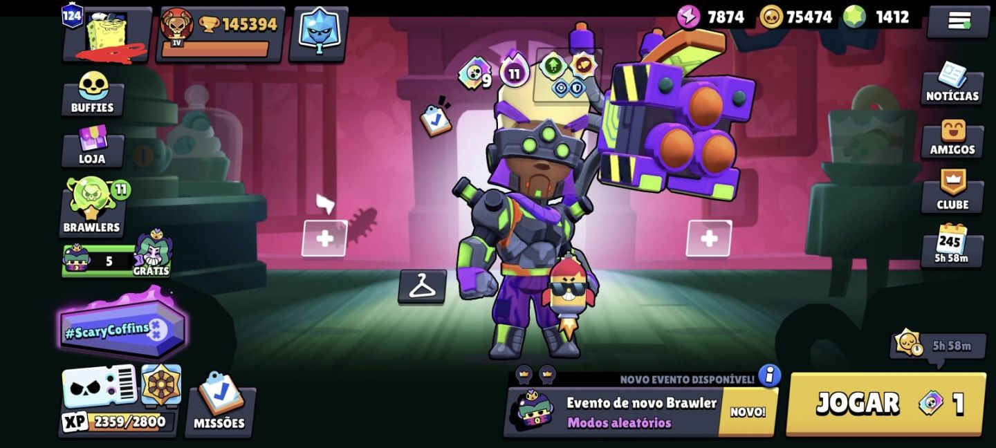Conta brawl stars 140k de troféus