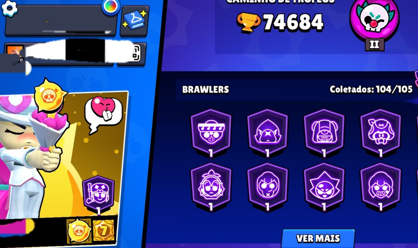 CONTA BS FULL || 75K TROFEUS || 300+ SKINS || SKINS RARAS || QSE FULL UPADA