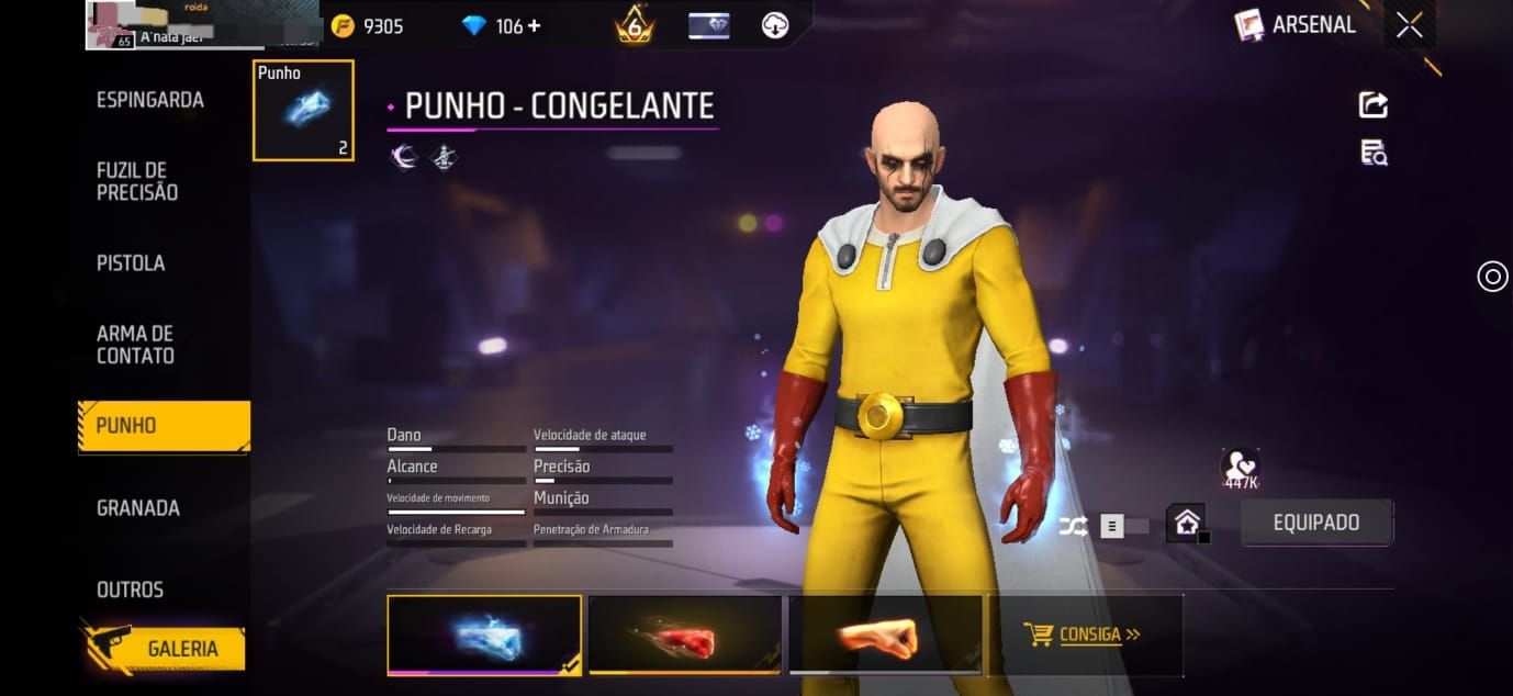CONTA FREE FIRE GEMADA, PRIME 6, ID 8 DIGITOS RARÍSSIMA!!