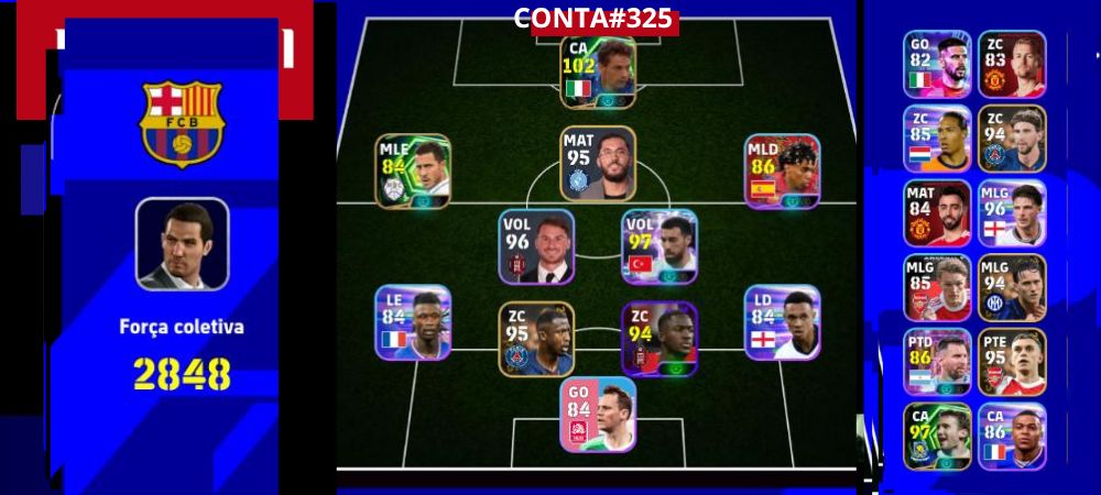 Contas Exclusivas de Efootball Mobile - Bigtimes, Épicos e Showtimes Incríveis