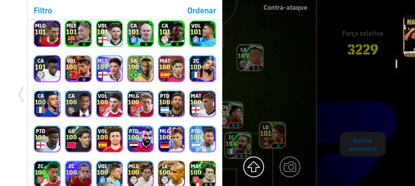 CONTA BRABA DE EFOOTBALL MOBILE