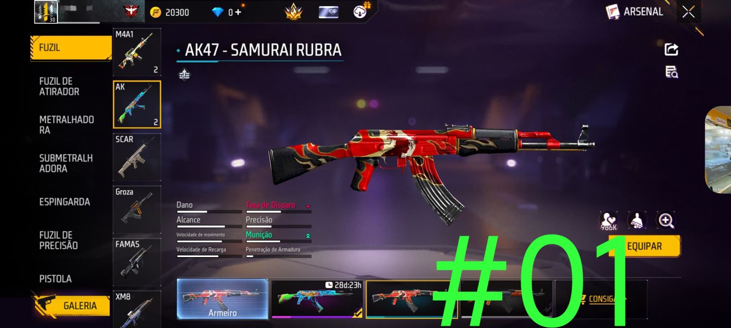 CONTAS DE FREE FIRE BARATAS ( LEIA A DESCRIÇÃO!)