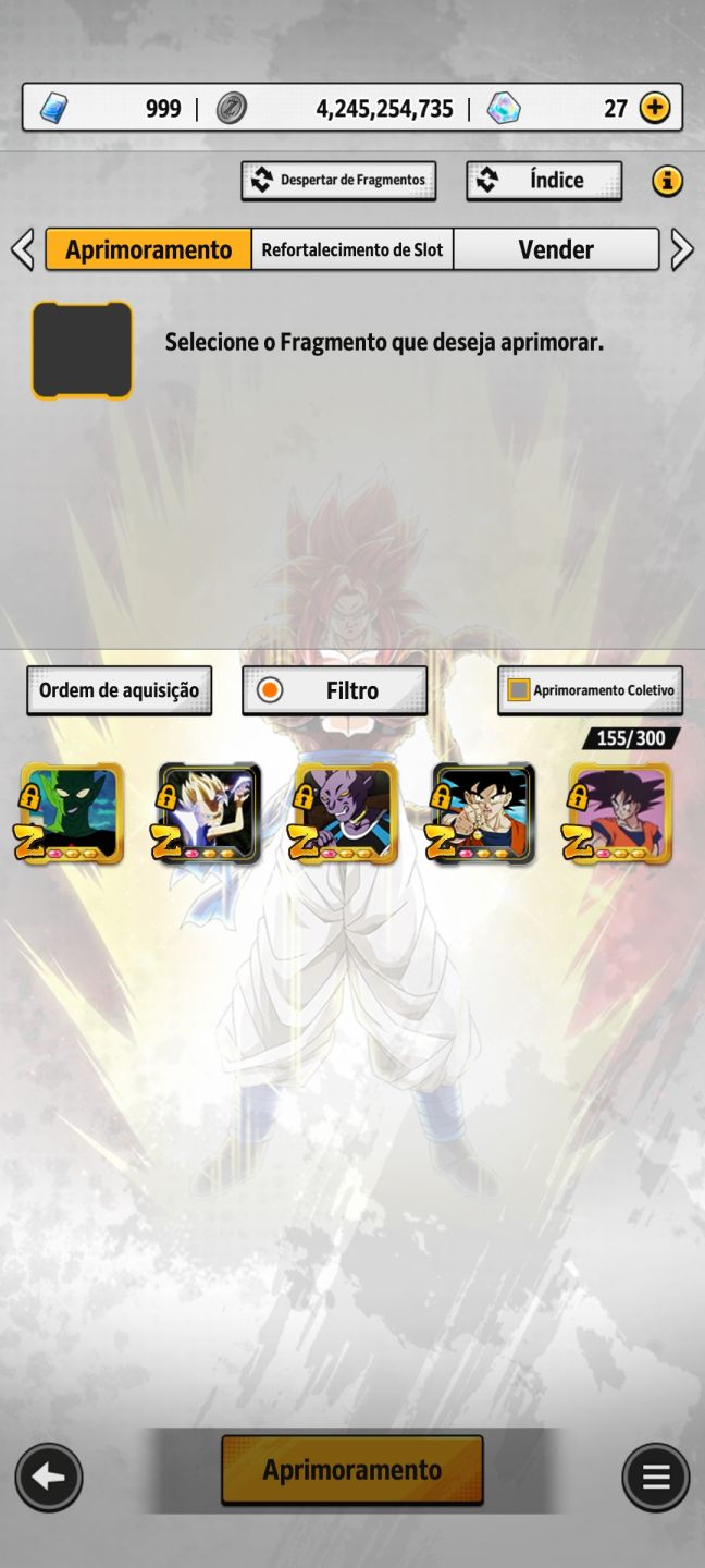 Conta Dragon Ball Legends end game