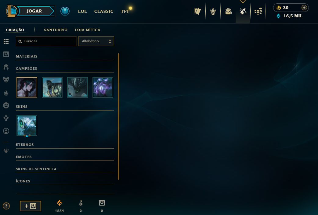 CONTA LOL ESMERALDA I FLEX / ESMERALDA IV SOLOQ / MESTRE FLEX 2025 - LVL 62