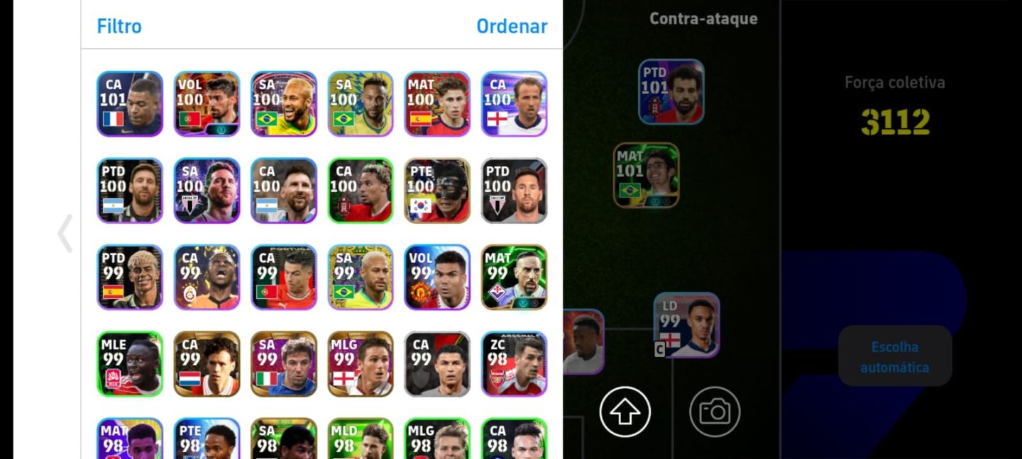 CONTA EFOOTBALL COM DIVERSOS JOGADORES RAROS