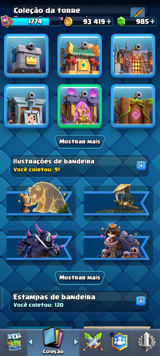 Conta de Clash Royale antiga nível 16