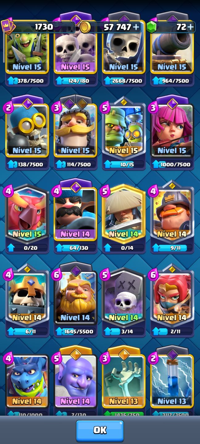 CONTA BRABA DE CLASH ROYALE, FOCADA NO COMPETITIVO..