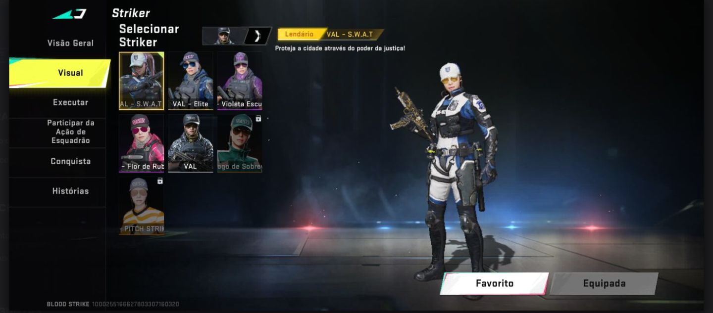 Conta blood strike com melhores skins