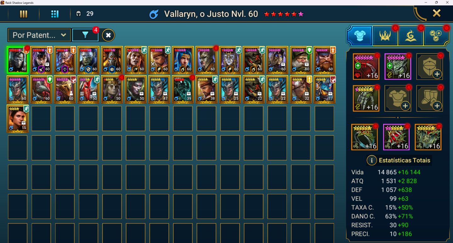 Conta raid shadow legends end/gmae