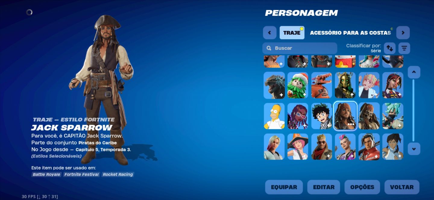 CONTA DE FORTNITE COM 189 SKINS pacote de apenas um show MTS PASSES E Parcerias