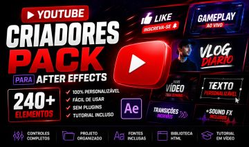Pack para Criadores do YouTube Para After Effects