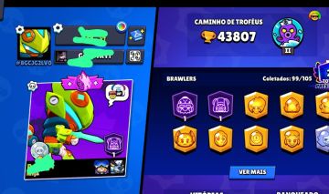 Conta do brawl stars com o primeiro passe com muitas skins lendárias