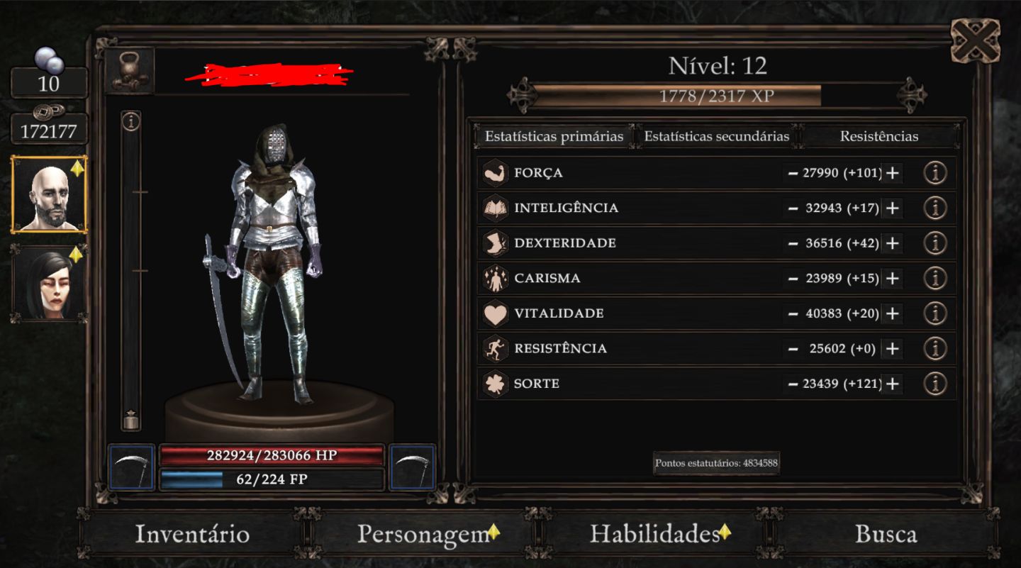 VENDIR: PLAGUE OF LIES RPG | PONTOS DE HABILIDADE E PONTOS ESTATUTÁRIOS
