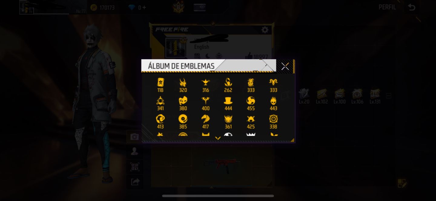 CONTA FREE FIRE ANTIGA | PRIME 8 | MUITOS ITENS RAROS