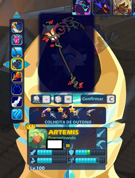 Conta de brawlhalla rara! Foice de outono + lv 100 artemis (muitas skins)