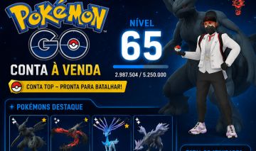 CONTA POKEMON GO NVL 65