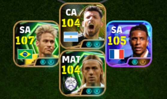 CONTA EFOOTBALL RARA! NOVO NEY 108 + OLISE LISO + GUTI PRIME + CASEMIRO E+++!