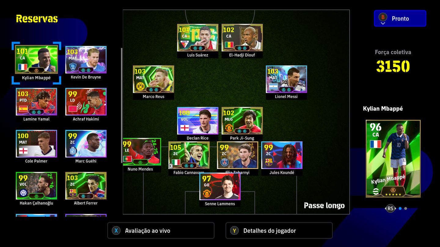 Contas de efootball steam/pc e mobile full acesso